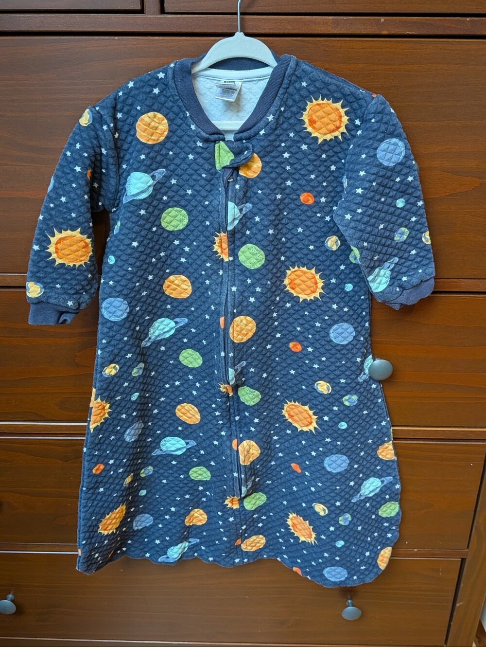 Hudson Baby Long Sleeve Quilted Sleep Sack Solar System Warm